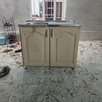 گاز پنج شعله.کابینت.کابینت با سینک .جا سماوری|اجاق گاز و لوازم برقی پخت‌وپز|نوشین شهر, |دیوار