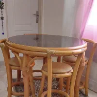 میز ناهارخوری ۴ نفره بامبو