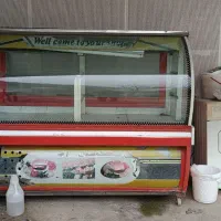 یخچال خوابیده شیشه خم