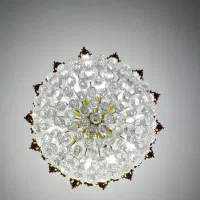 دو عدد لوستر کریستالی