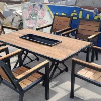 آتشدان و میز آتشدان باغی مدل روزیت دارا کر li989|مبلمان خانگی و میز عسلی|چهارباغ, |دیوار