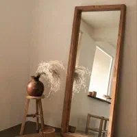 میز آرایش . آینه چوبی .کیوسک تلفن دکوری