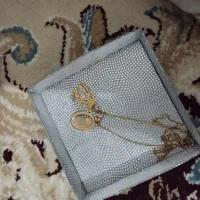 زنجیربادومی دوتا پلاک ظریف وزیبا