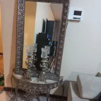 آینه و شمعدان برنز