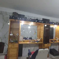 دکور ارایشگاه تمام چوب روس فروشی