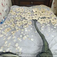 تخت دونفره با کفی پایه دار سالم با دو پاتختی