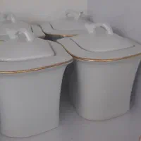 شش عدد قندان و قهوه ساز برقی