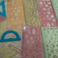 خط کش وپرگاروگونیاونقاله ژله ای وچسب حرارتی