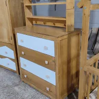 سرویس چوب تمام چوب عسلی سفید|تخت و سرویس خواب|تهران, یافت آباد جنوبی|دیوار