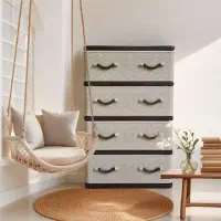 دراور حصیری مدرن با دستگیره شیک