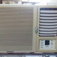 کولر پنجره ای سامسونگ اوریجینال کنترل داردر حد نو|کولر گازی و فنکوئل|رودبنه, |دیوار