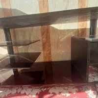 میز تلویزیون شیشه ای