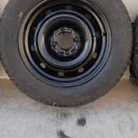 رینگ دانلوپ اصلی با لاستیک ۵ حلقه معاوضه با گوشی|قطعات یدکی و لوازم جانبی|تهران, وردآورد|دیوار