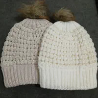 کلاه بافت خارجی پولک دوزی زنانه نو