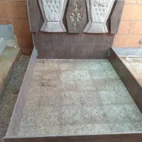 تخت خواب دو نفره در حد نو|تخت و سرویس خواب|دهلران, |دیوار