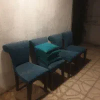 میز کار همراه چهار عدد صندلی