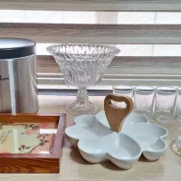 تعدادی لوازم آشپزخانه و پذیرایی نو