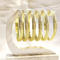 نمونه النگو طلاروس بسیار زیبا مدل زردیس کپی طلا