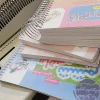 پانچ سیمی فنری انواع کتاب و جزوه و لمینت و پرس