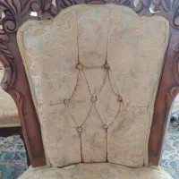 مبل ۷ نفره چوب گردو سلطنتی به همراه میز ناهارخوری|مبلمان خانگی و میز عسلی|تهران, اتابک|دیوار