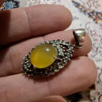 گردنبند نقره925عقیق زرد|بدلیجات|تهران, باغ فیض|دیوار