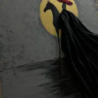 تابلو برجسته مدرن (سوار در مسیر نور)|تابلو، نقاشی، عکس|تهران, ونک|دیوار