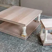 جلو مبلی ابزاری فرانسوی گرد پایه خراطی|مبلمان خانگی و میز عسلی|چهاردانگه (تهران), |دیوار