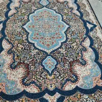 2تخته فرش 9متری سورمه ای نقشه شاه پری|فرش|قم, نیروگاه|دیوار