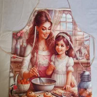 پیشبند آشپزخانه مخمل طرحدار