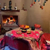 کرسی سنتی برای سوز سرمای زمستان