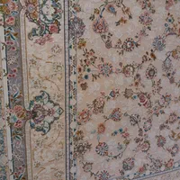 فرش ۱۲ متری گل برجسته زمینه روشن ( پنککی)|فرش|ری, دولتآباد|دیوار