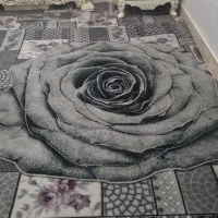 فرش طرح گل رز بسیار زیبا|فرش|رباطکریم, رباطکریم|دیوار
