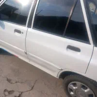 پراید سفید مدل ۹۱بدون رنگ شاسی سالم خط و خش جزیی