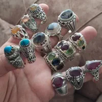 نقره جات زنجیر سکه و انگشتر زنانه و مردانه