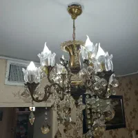 دوعدد لوستر چهار شاخه هشت شعله|لوستر و چراغ آویز|اندیشه, اندیشه فاز ۱|دیوار