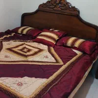 فروش یک سرویس کامل خواب (تخت ودراور و..)کامل چوب