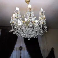 لوسترکریستال اتریش اصل برنز ۸شاخه