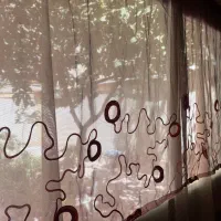 پرده نوار دوزی