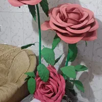 گل قرمز ...|گل مصنوعی|شاهین دژ, |دیوار