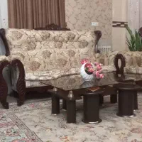 فروش مبل 7نفره با عسلیهای با قیمت خیلی مناسب|مبلمان خانگی و میز عسلی|تاکستان, |دیوار