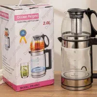 چای ساز سرهمی روهمی استیل و پیرکس