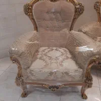 مبل فرانسوی ۷نفره سلطنتی تمام چوب راش مناسب جهیزیه|مبلمان خانگی و میز عسلی|رشت, آزادگان|دیوار