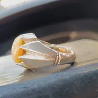 نقره با سنگ اوپال