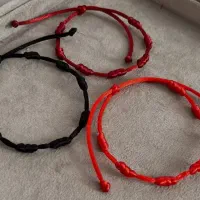 دستبند ۷گره نماد شانس و ثروت سلامتی عشق