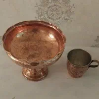 شکلات خوری مسی چکشی وآبخوری مسی|صنایع دستی و سایر لوازم تزئینی|تهران, هرندی|دیوار