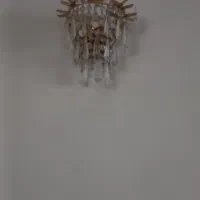 یک جفت لوستر چوبی با حباب و دیوارکوب کریستالی|لوستر و چراغ آویز|مشهد, هفت تیر (حافظ)|دیوار