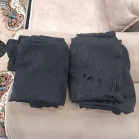 چادر مشکی زنانه طرح دار (دوخته شده)