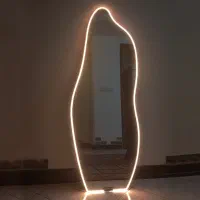 آینه نوردار(نئون) دفرمه قدی