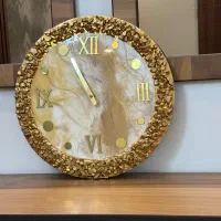 ساعت دیواری ساعت دیواری طرح سنک رزین