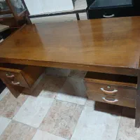 میز اداری چوب محکم با۴کشو|دفتر کار|خرمآباد, |دیوار